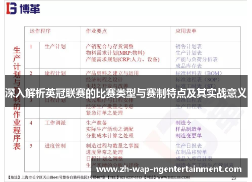 深入解析英冠联赛的比赛类型与赛制特点及其实战意义